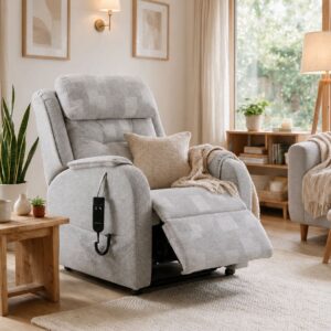 Cambridge Recliner Gray Home Setting
